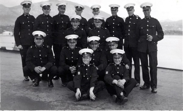 Band members May 1938 on Glorious flight deck